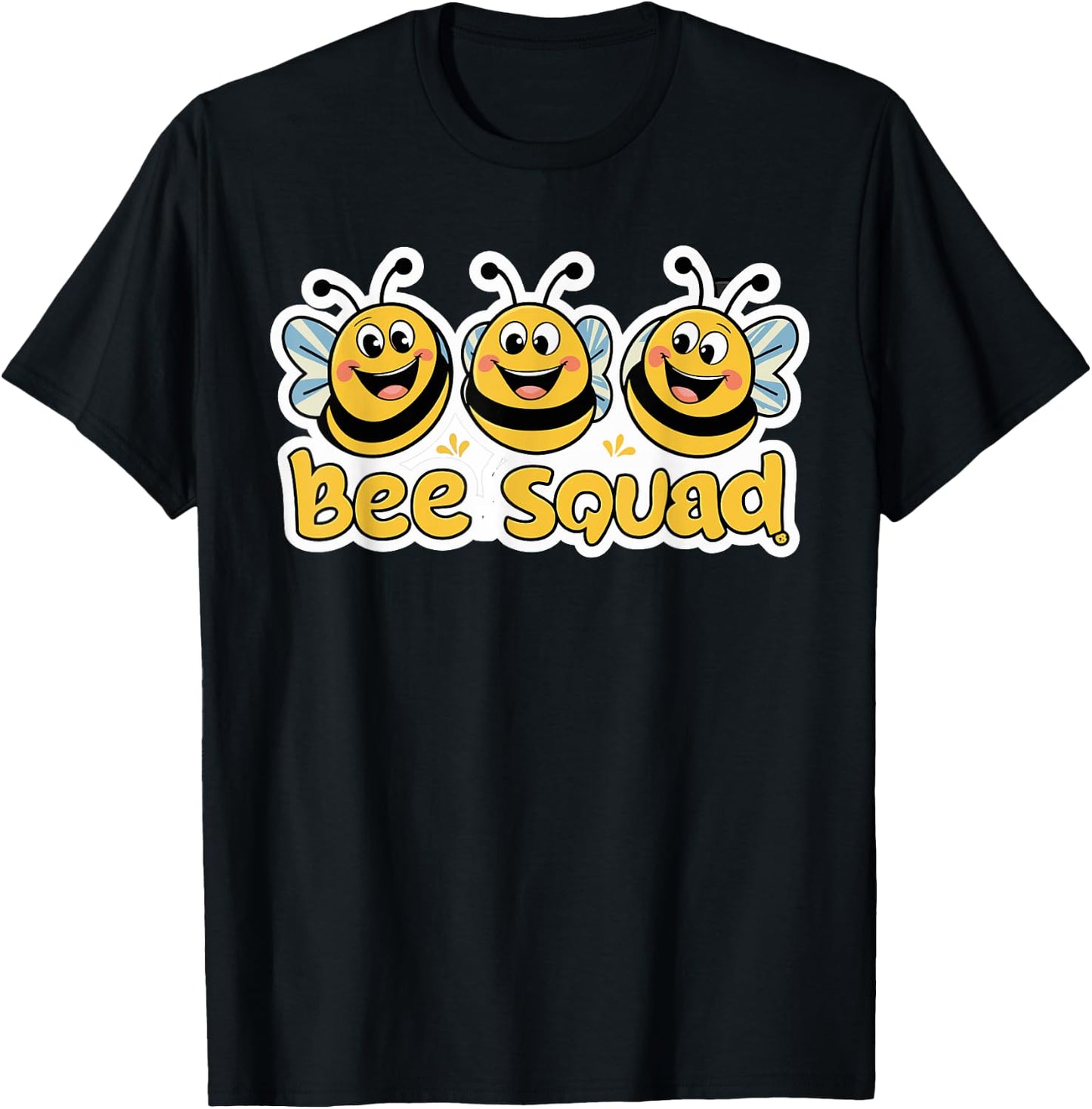Bee Squad Design for Bee Lover Stuff | Kids Bee T-Shirt - T-Shirt | Black