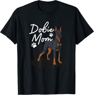 Cool Doberman Mom Girls Mother Doberman Pinscher T-Shirt - T-Shirt | Black
