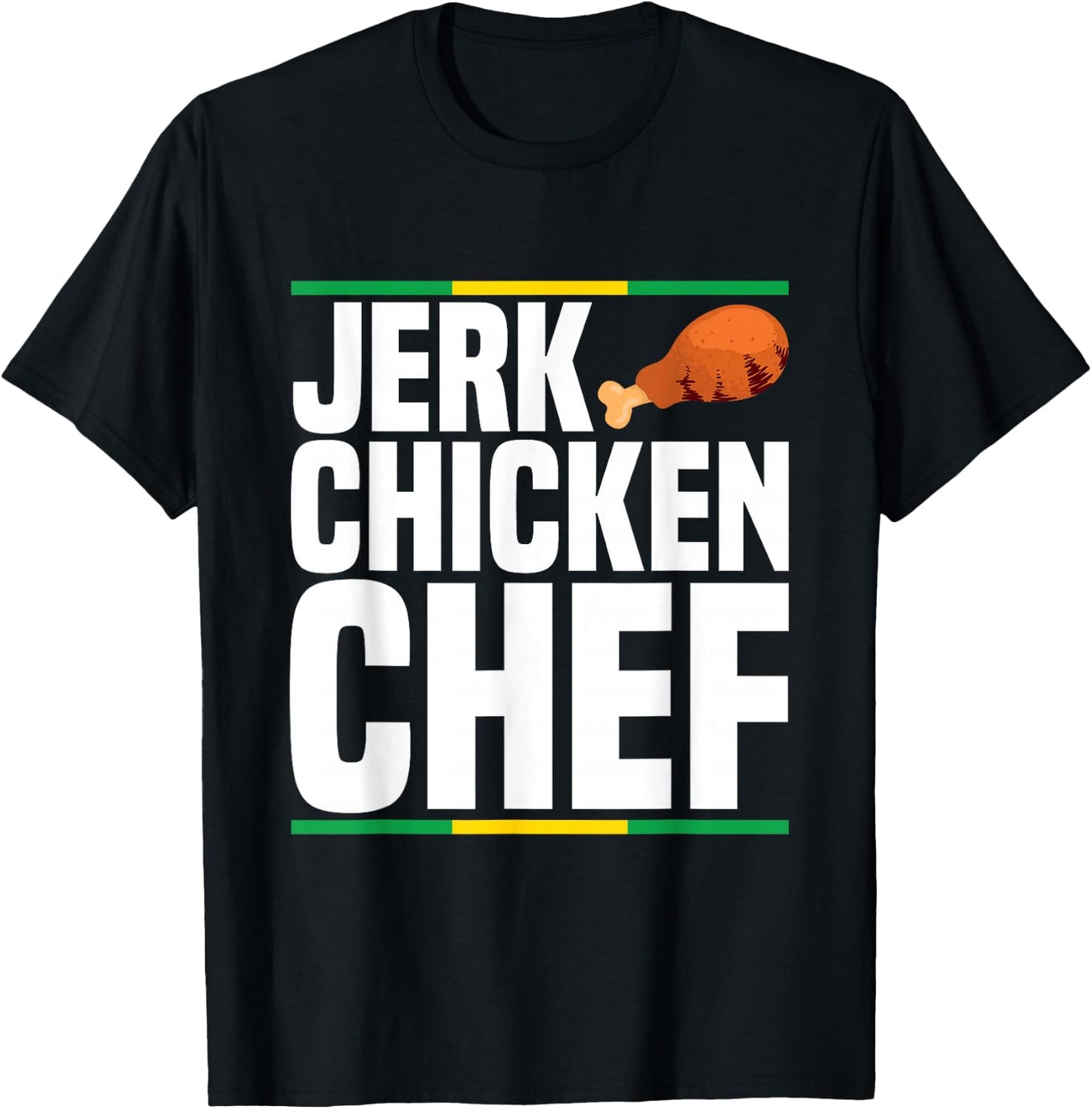 Jerk chicken chef Design for a Jerk Chicken chef T-Shirt - T-Shirt | Black
