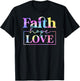 Tie Dye Faith hope love 01 T-Shirt - T-Shirt | Black