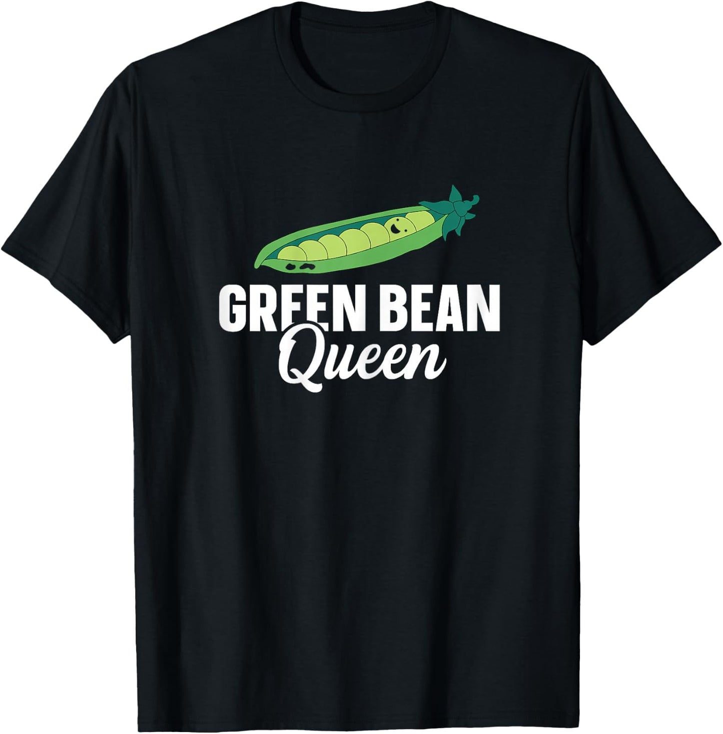 Green Bean Queen T-Shirt - T-Shirt | Black