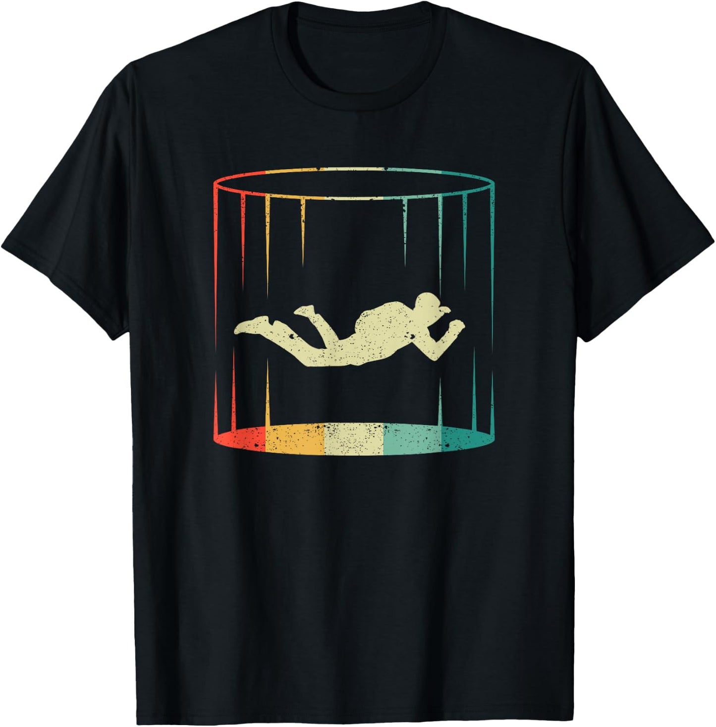 Bodyflying Wind Tunnel Indoor Skydiving Lover Tunnel Flight , black T-Shirt - T-Shirt | Black