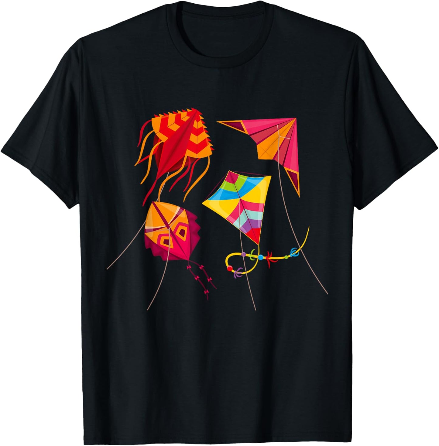Kite Flying Kite Flyer Flying Wind Kites T-Shirt - T-Shirt | Black