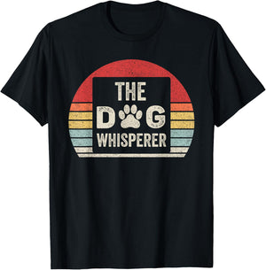 Catch Some Rays Vintage Retro The Dog Whisperer T-Shirt - T-Shirt | Black