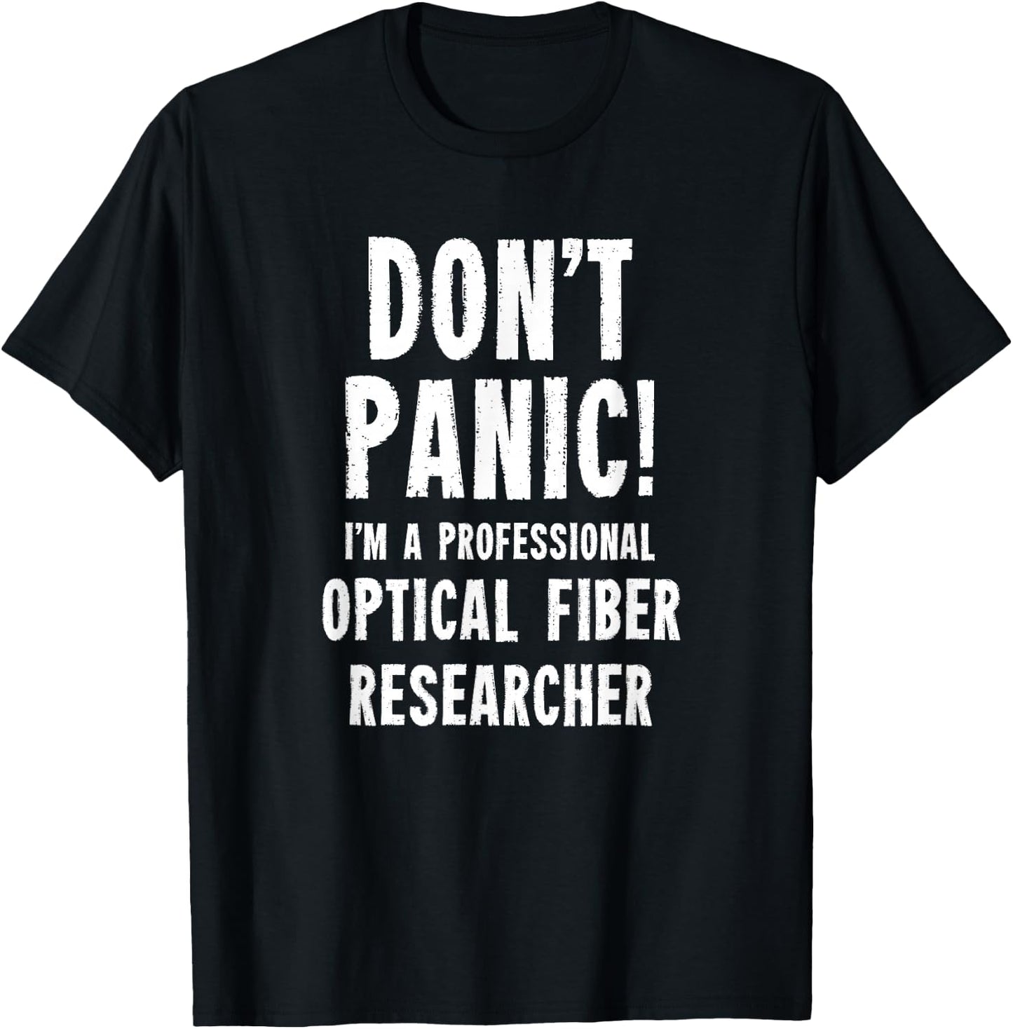 Fiber Optic Researcher T-Shirt - T-Shirt | Black