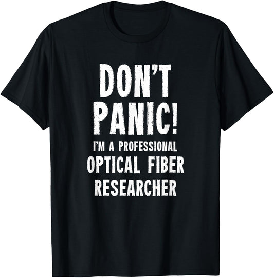 Fiber Optic Researcher T-Shirt - T-Shirt | Black