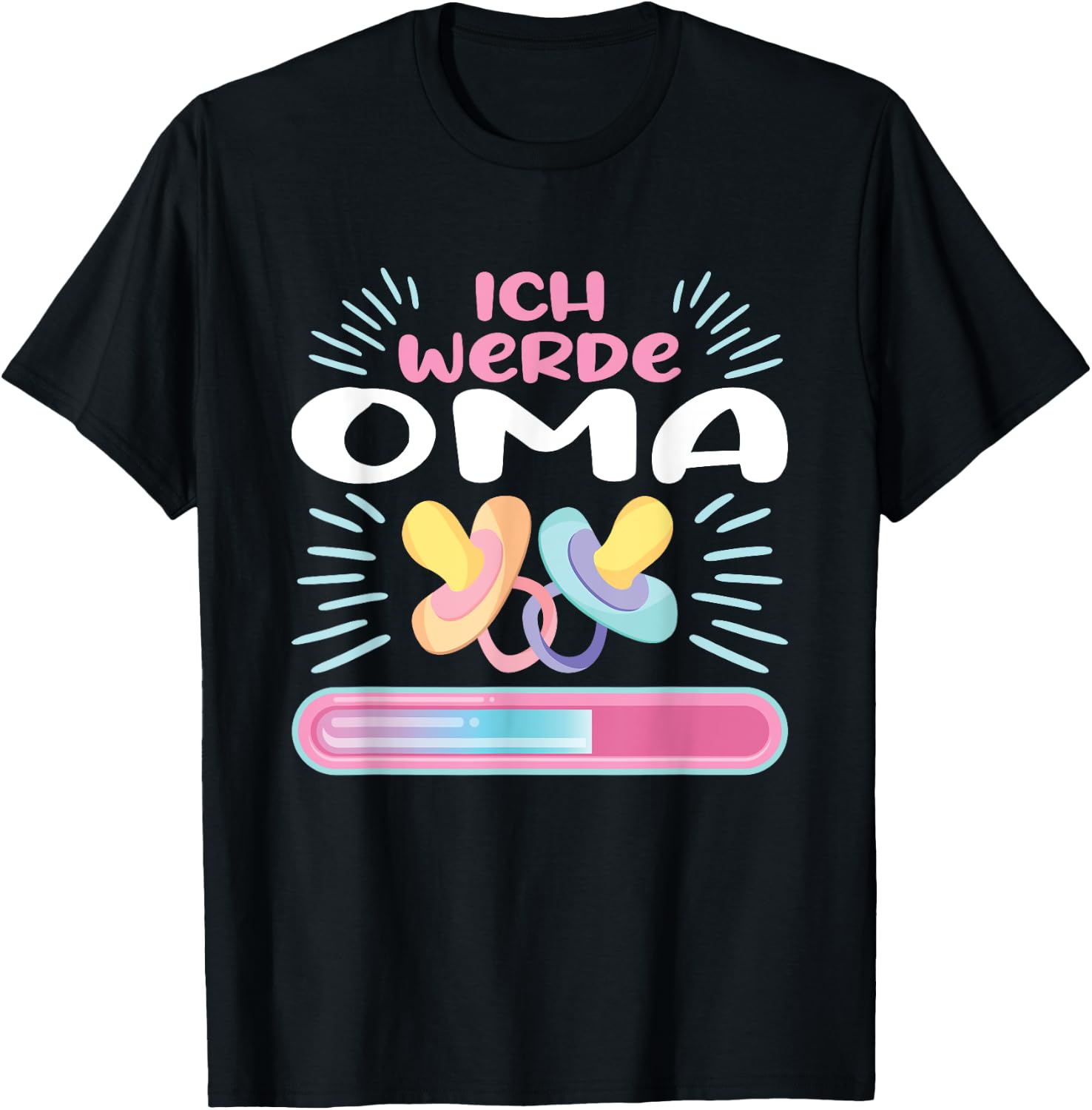 Schwangerschaft Verkünden Ich Werde Oma T-Shirt - T-Shirt | Black