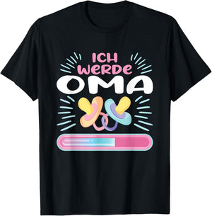 Schwangerschaft Verkünden Ich Werde Oma T-Shirt - T-Shirt | Black