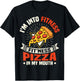 I'm Into Fitness Pizza In My Mouth Funny Gym Workout Meme T-Shirt - T-Shirt | Black