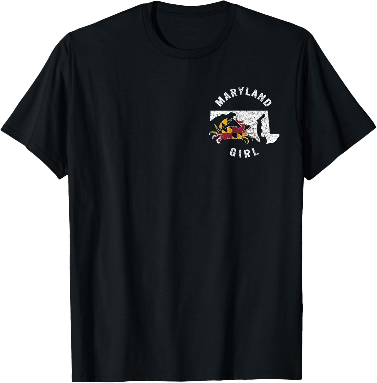 Maryland Girl Maryland Crab Maryland Blue Crab Crabbing T-Shirt - T-Shirt | Black