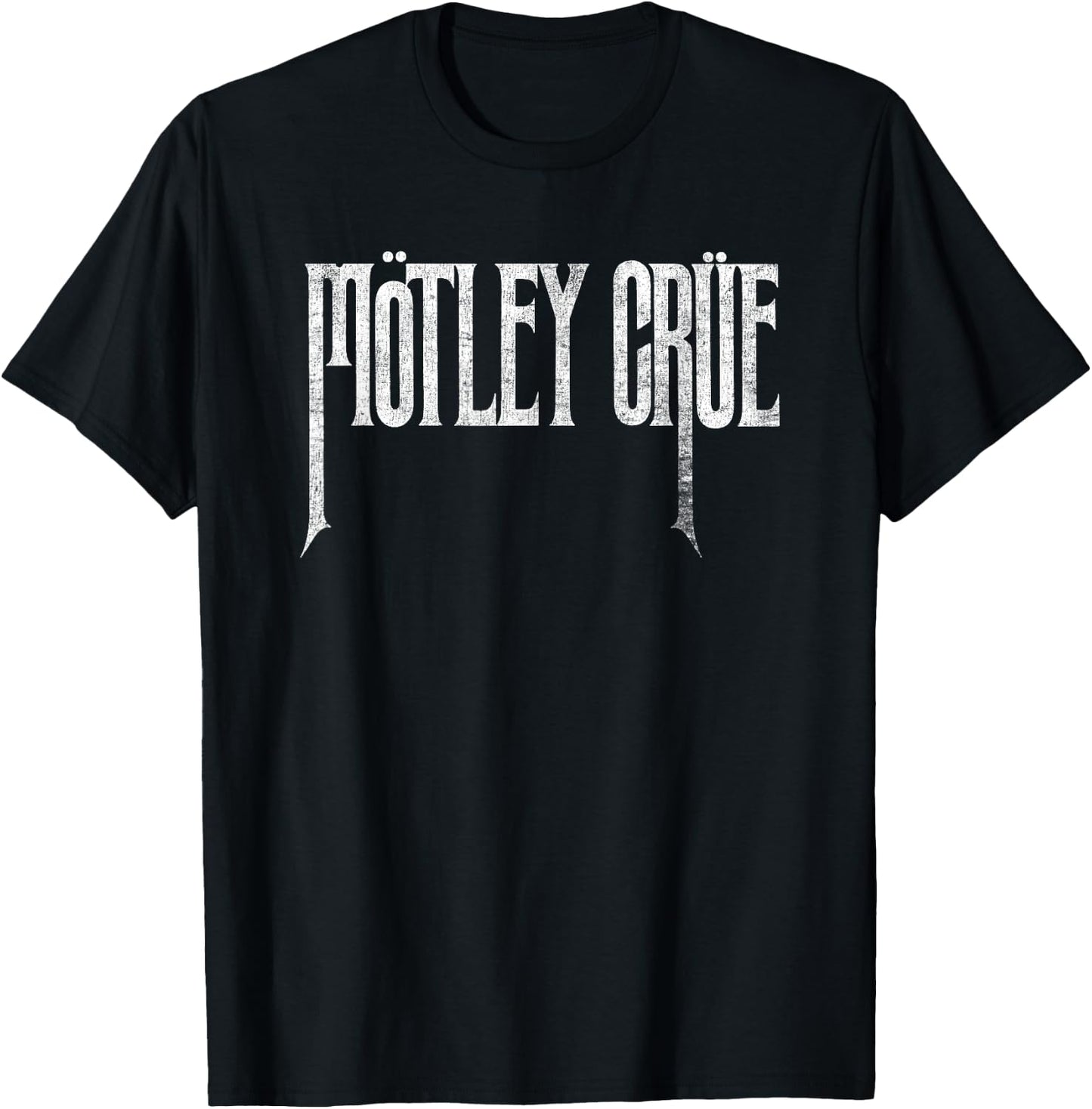 Mötley Crüe – Distressed Logo T-Shirt - T-Shirt | Black