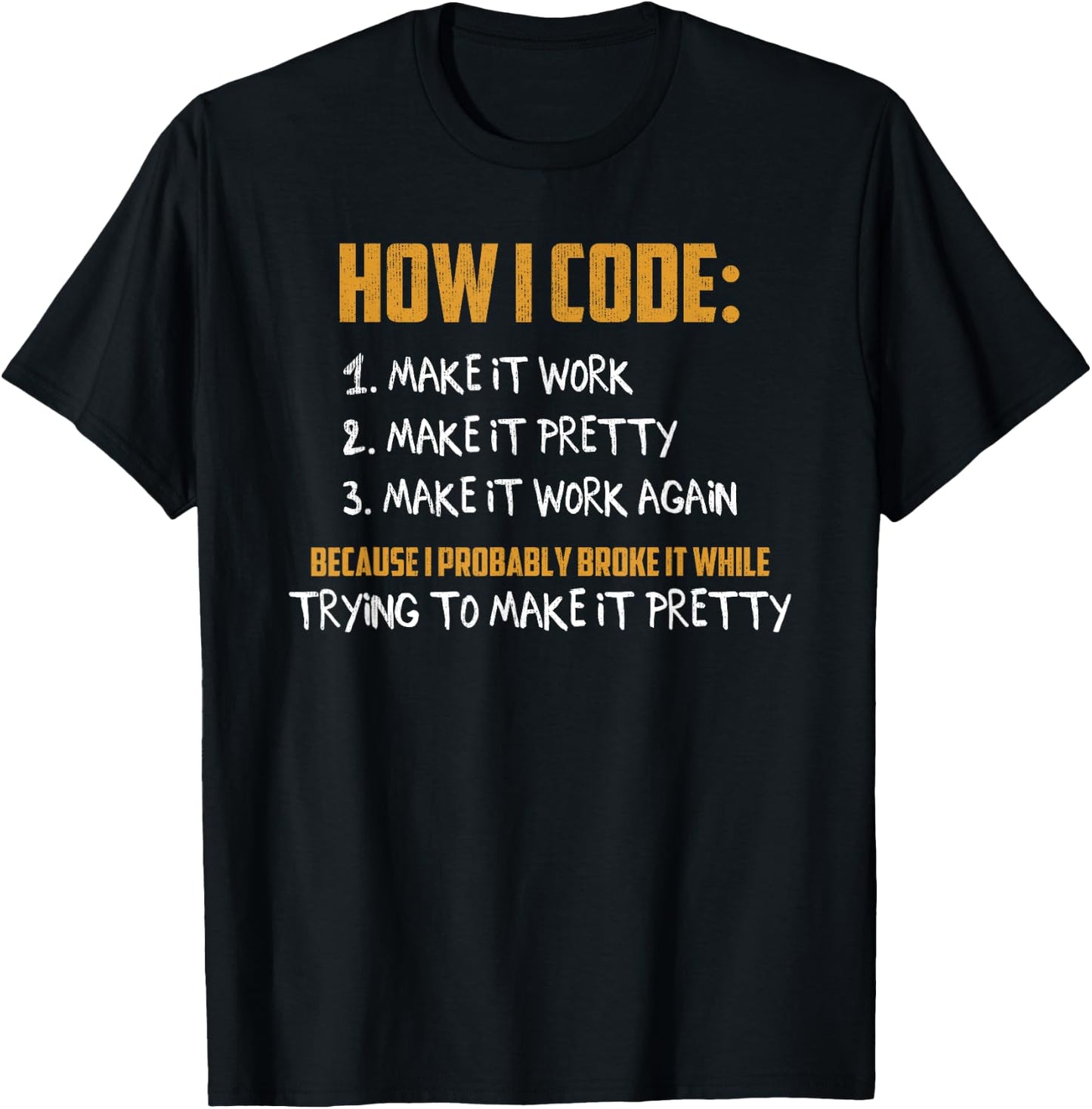 How To Code Funny Programmer Coder Nerd Geek Routine Humor T-Shirt - T-Shirt | Black