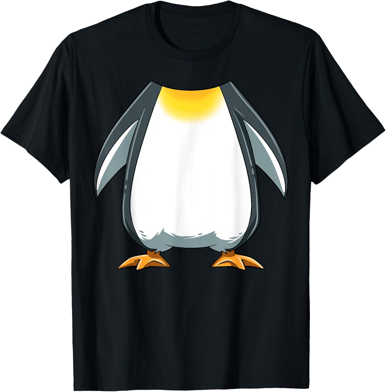 Funny Penguin Costume Penguin Body Headless Penguin Costume T-Shirt - T-Shirt | Black