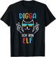 11 Jahre Geburtstag Junge Digga Ich Bin Elf T-Shirt - T-Shirt | Black