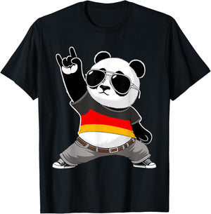 Deutschlandflagge Herren Damen Kinder Deutschland T-Shirt - T-Shirt | Black