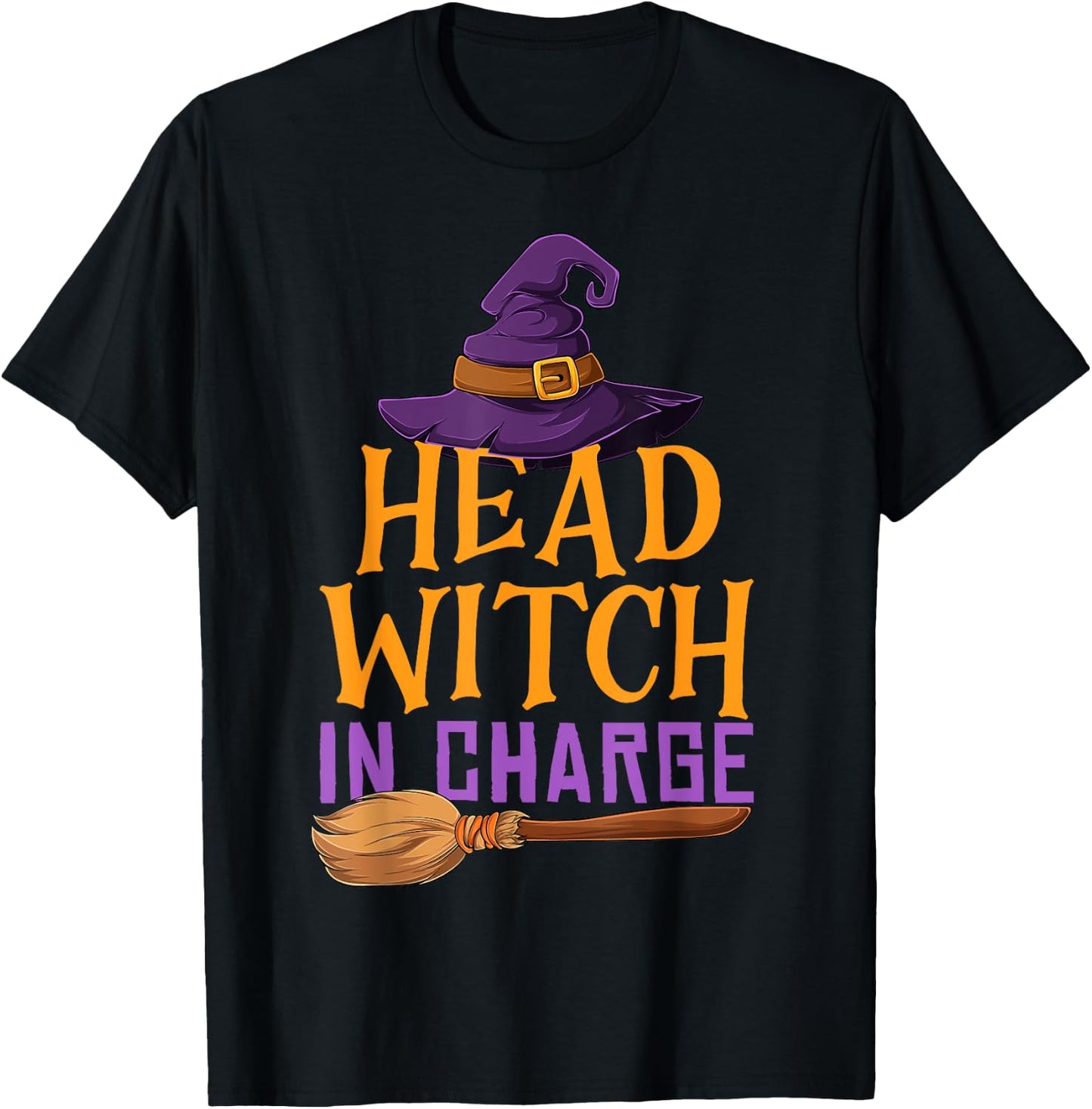 Head Witch In Charge Funny Halloween Costume for Witches T-Shirt - T-Shirt | Black
