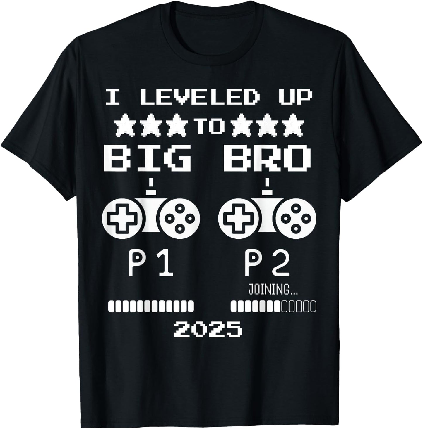 Video Game Promoted to Big Brother Loading 2025 Kids Shirt T-Shirt - T-Shirt | Black