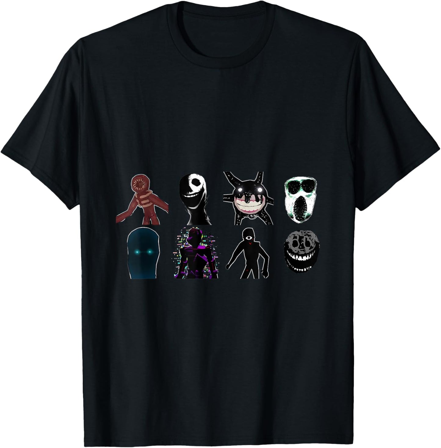 Doors Monsters - Game Doors T-Shirt - T-Shirt | Black