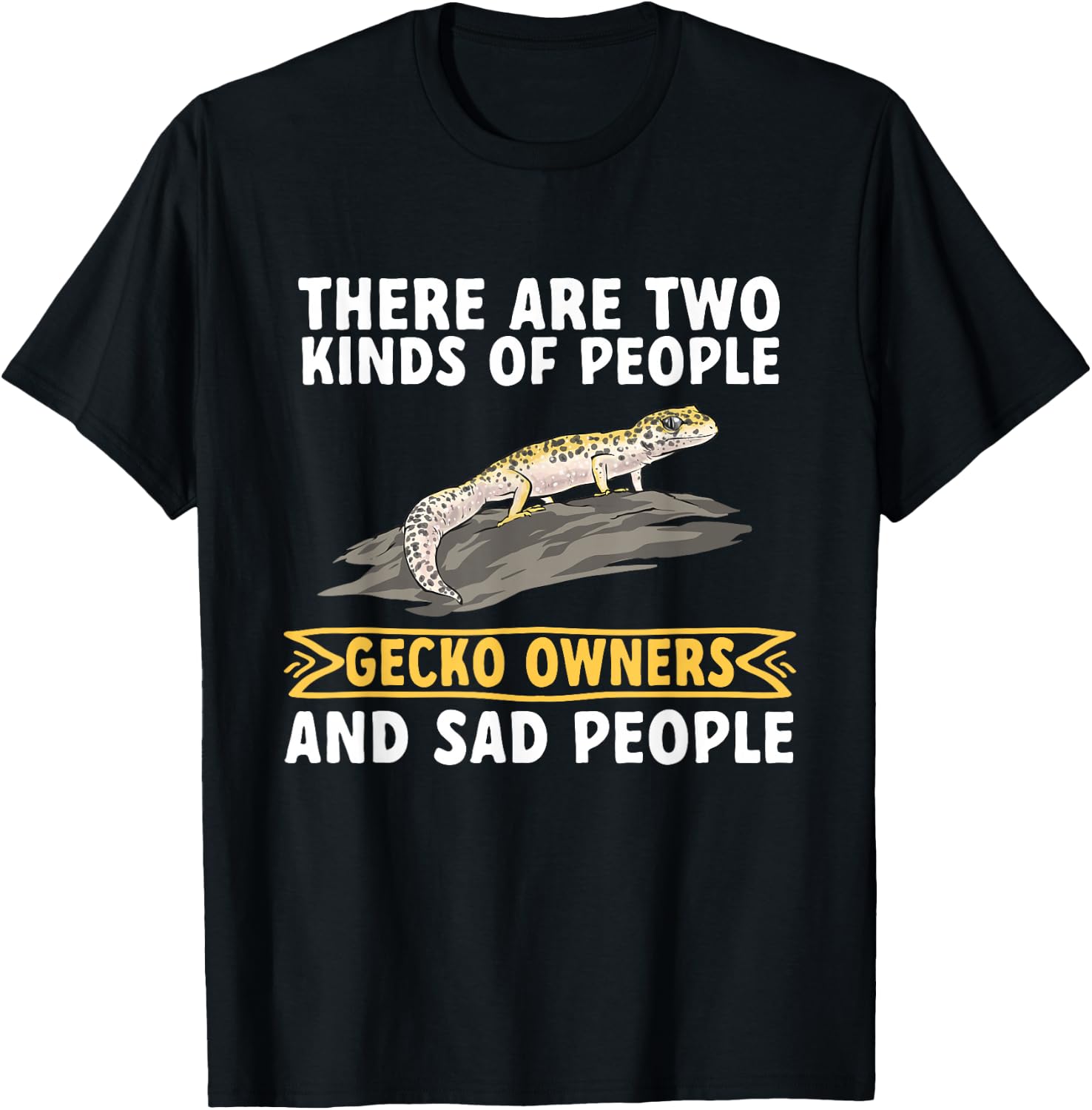 Leopard Gecko Reptile Pet Gecko Leopard Gecko T-Shirt - T-Shirt | Black