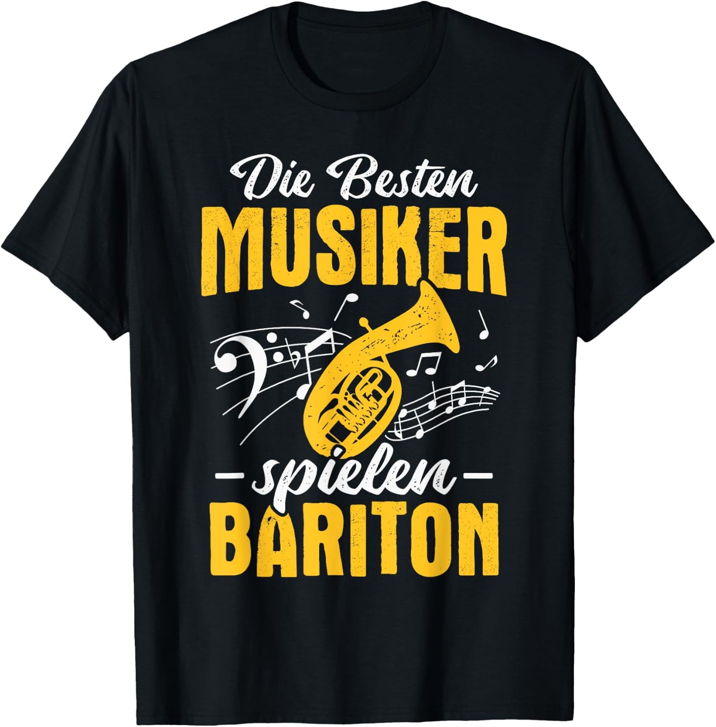 Baritonhorn Die besten Musiker spielen Bariton T-Shirt - T-Shirt | Black