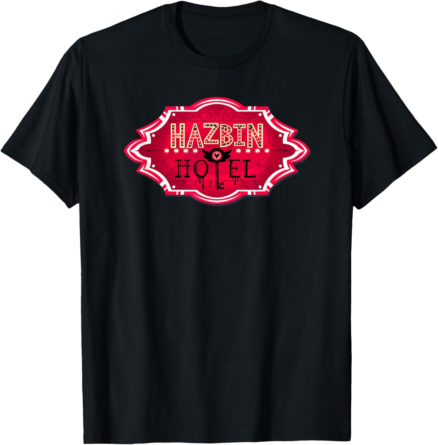 Hazbin Hotel - Title , black T-Shirt - T-Shirt | Black
