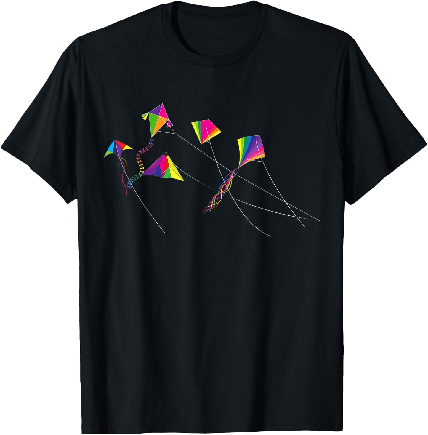Kite Flying Kite Flyer Flying Wind Kites T-Shirt - T-Shirt | Black