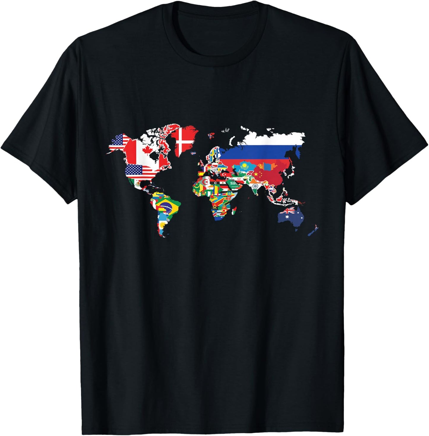 Alle Länder Flaggen der Welt 287 Flag International T-Shirt - T-Shirt | Black
