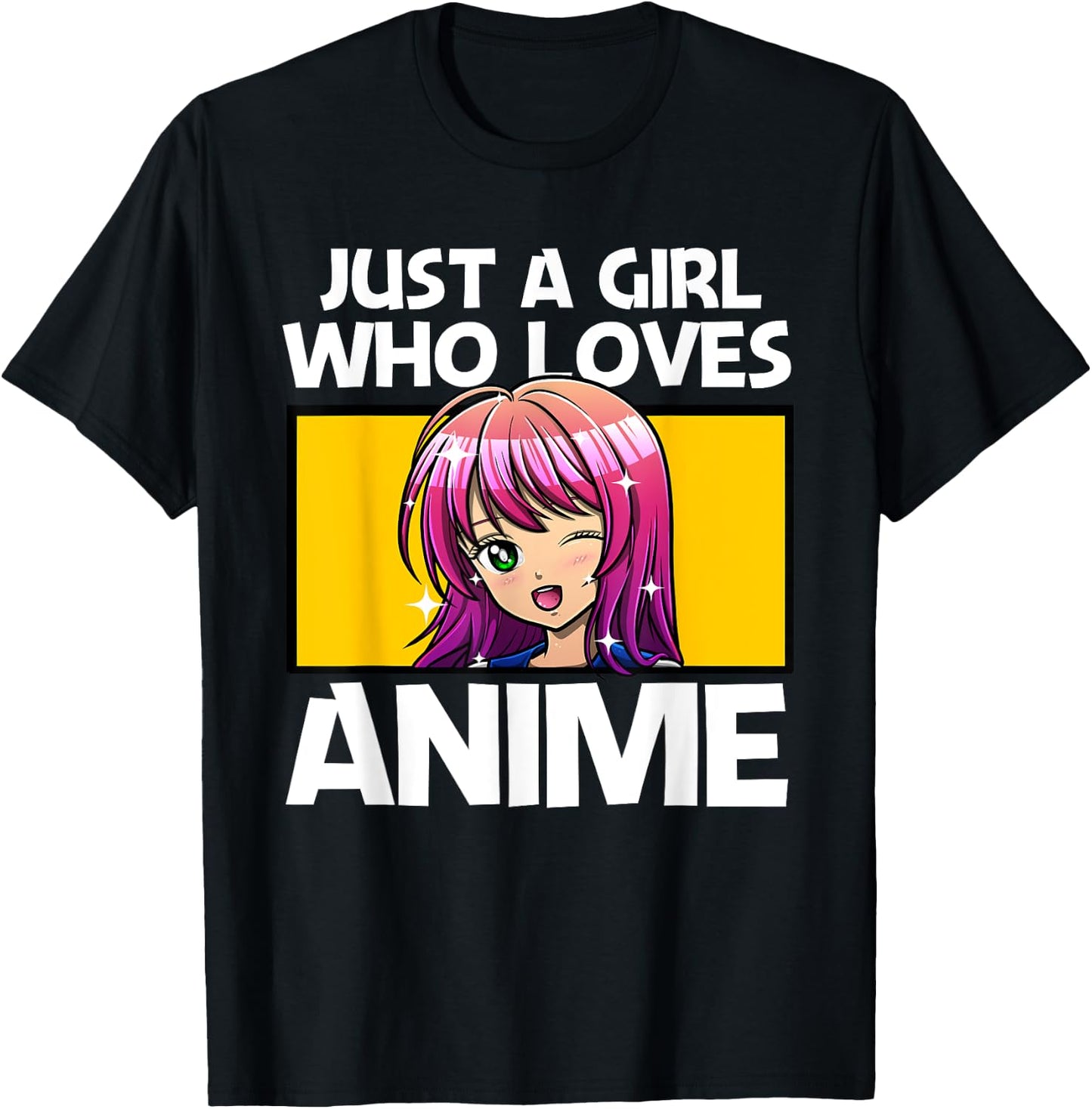 Anime Art Teen Girls Anime Merch Girl Anime Lovers T-Shirt - T-Shirt | Black