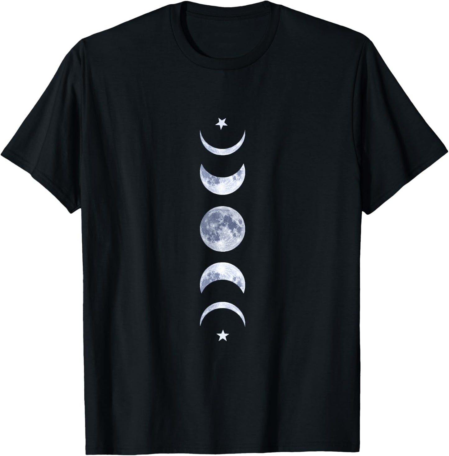 Moon Phase Lunar Cycle Astrology Celestial Astronomy Gift T-Shirt - T-Shirt | Black