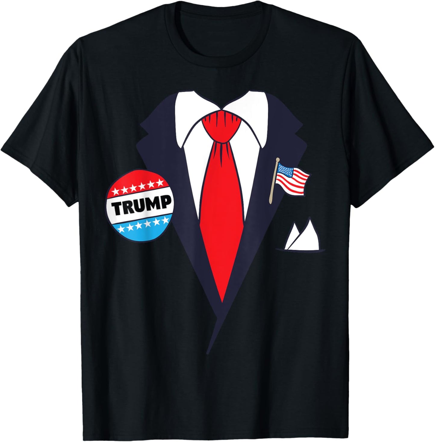 Funny Donald Trump Halloween Costume Shirt - Cartoon T-Shirt - T-Shirt | Black