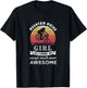 Mountain Biking Girl Funny MTB Gift T-Shirt - T-Shirt | Black