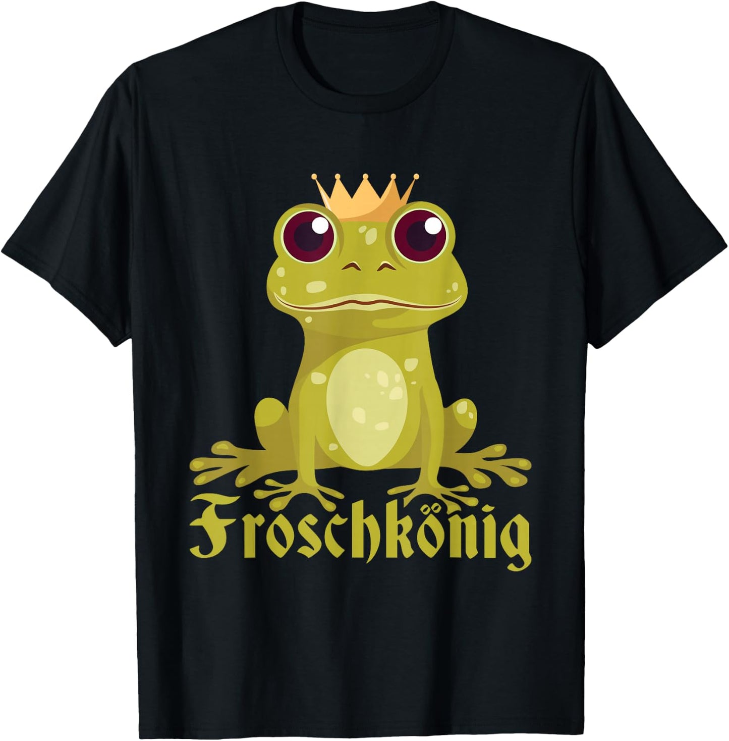 Frog King Carnival Costume Frogs Fancy Dress Men's , black T-Shirt - T-Shirt | Black
