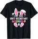 I'm The Unit Secretary Bunny Funny Easter Shirt T-Shirt - T-Shirt | Black
