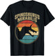 Vintage Spinosaurus Mirabilis Roaring Prehistoric Dinosaur T-Shirt - T-Shirt | Black