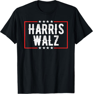 Blue Harris Walz 2024 Harris Waltz 2024 T-Shirt - T-Shirt | Black