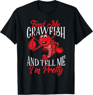 Funny Crawfish Design Men Seafood Crawfish Lover T-Shirt - T-Shirt | Black