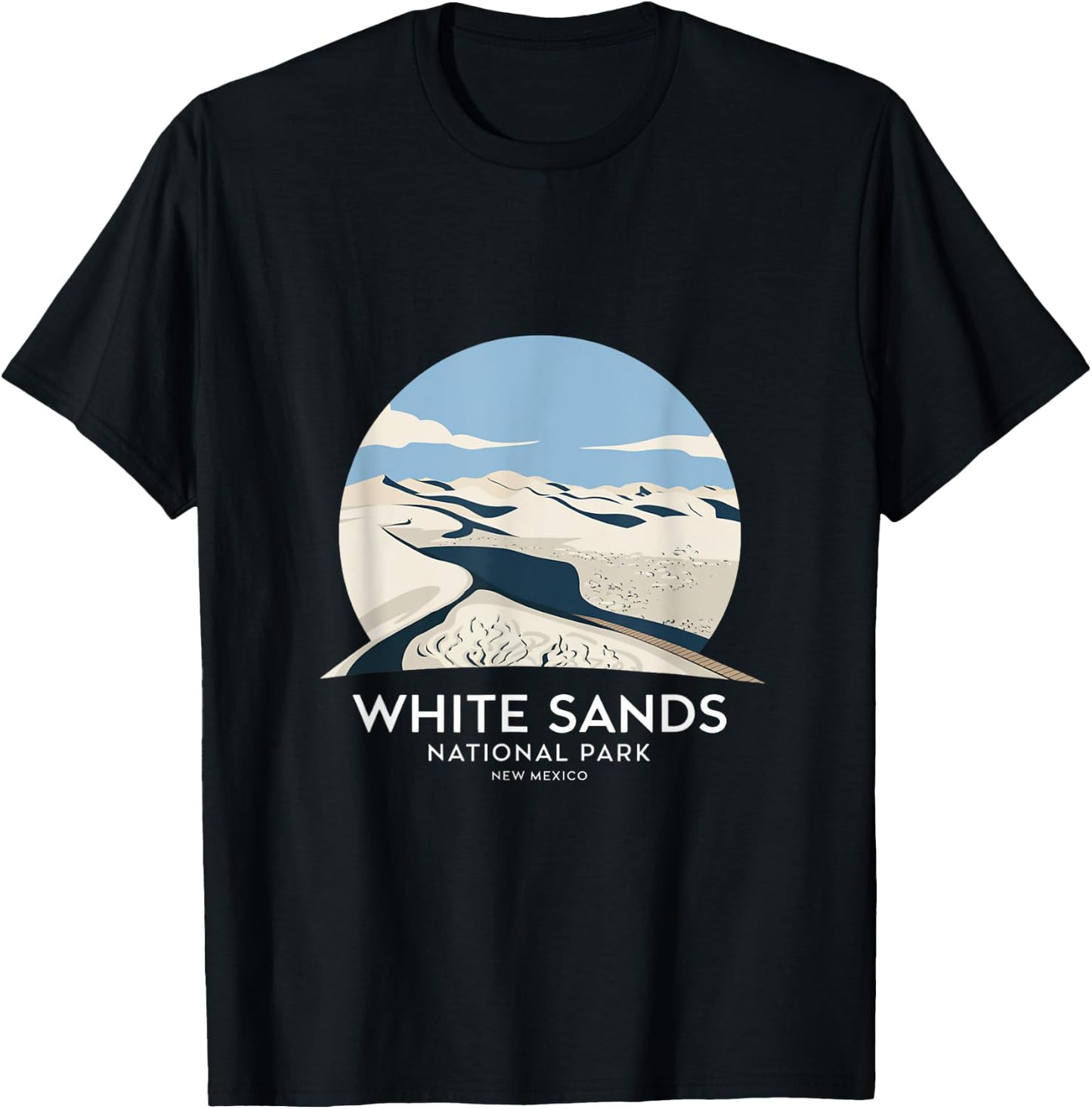 White Sands National Park New Mexico T-Shirt - T-Shirt | Black