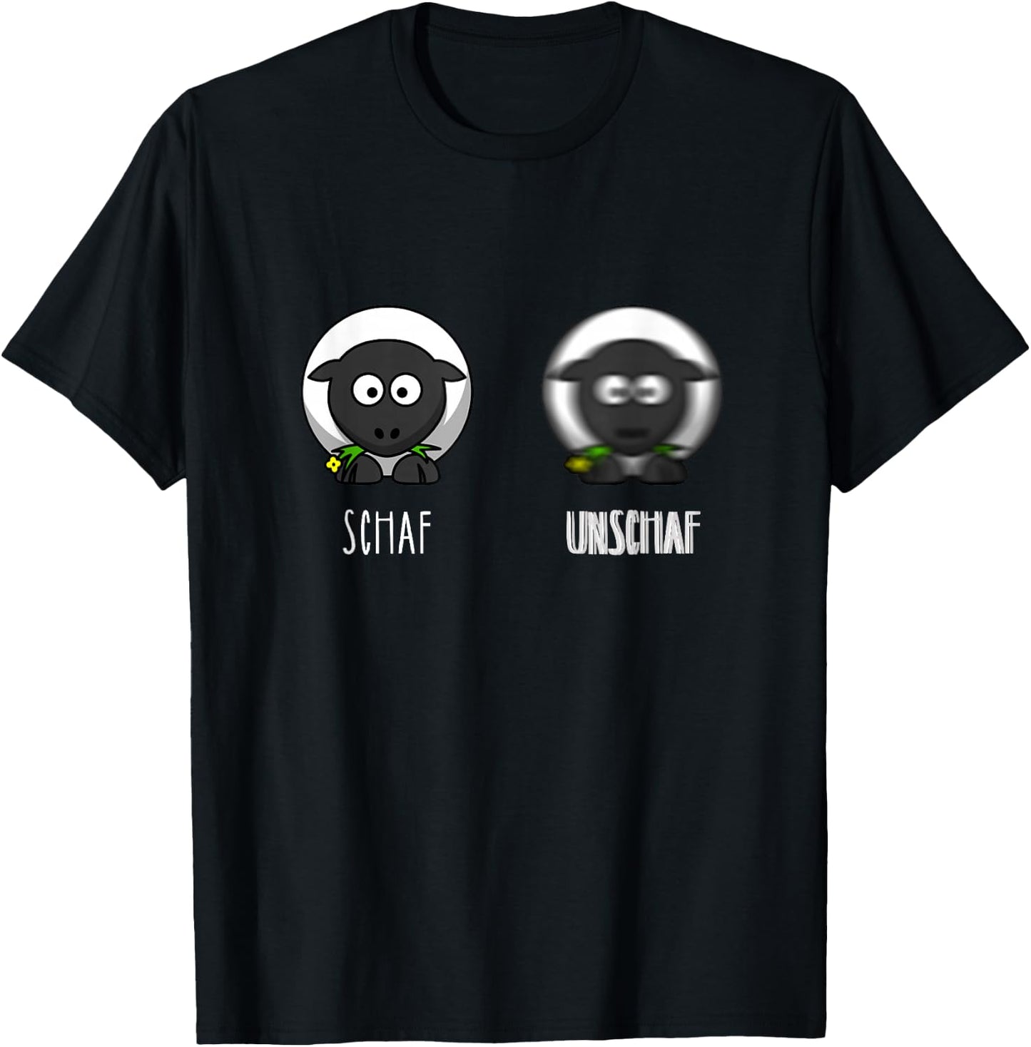 Schaf Unschaf Scharf Unscharf Fotografie Fotograf Joke , black T-Shirt - T-Shirt | Black
