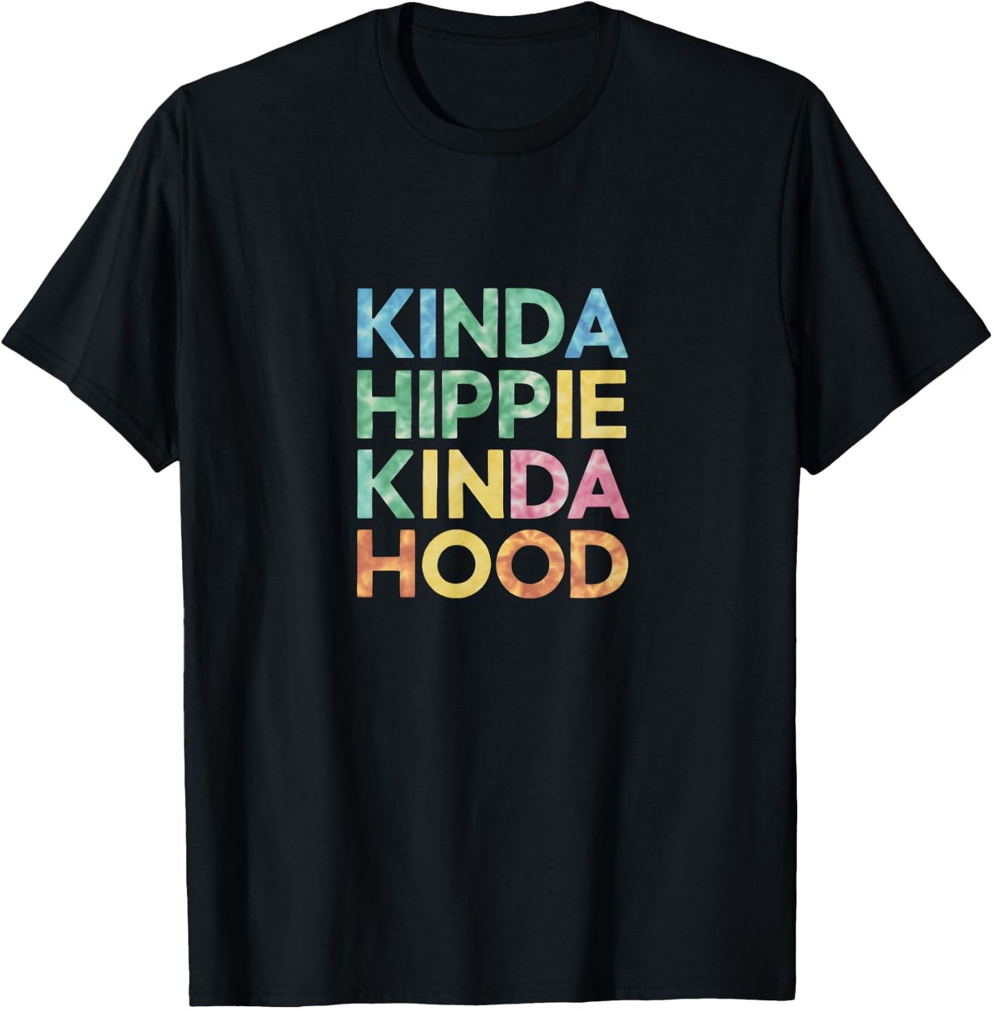 Hippie Kinda Hood T-Shirt - T-Shirt | Black