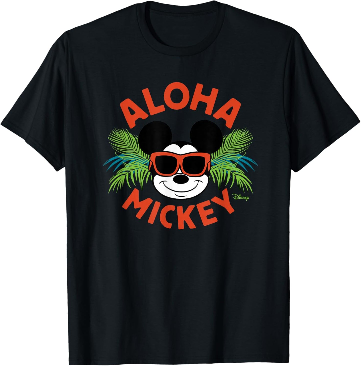 Mickey Mouse - Aloha Mickey T-Shirt - T-Shirt | Black