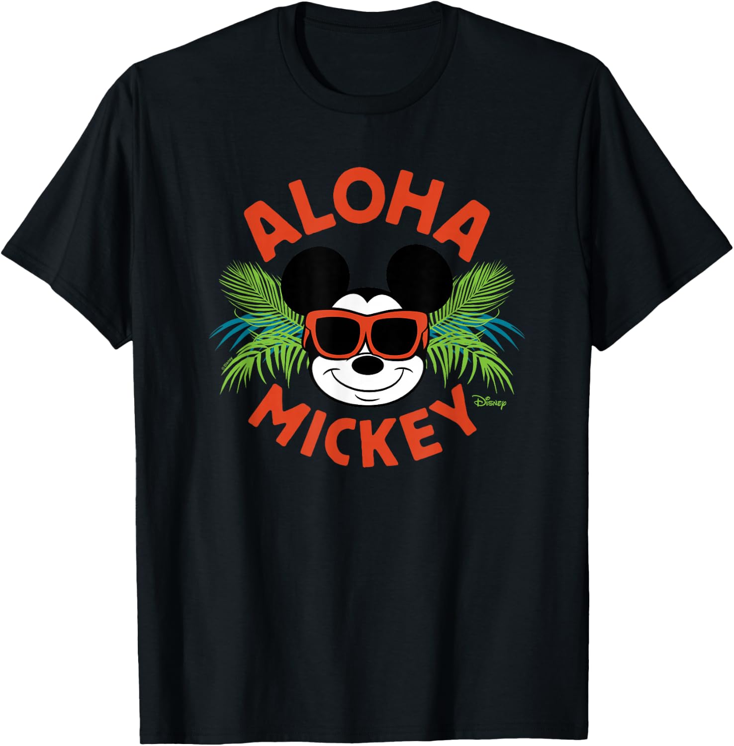 Mickey Mouse - Aloha Mickey T-Shirt - T-Shirt | Black