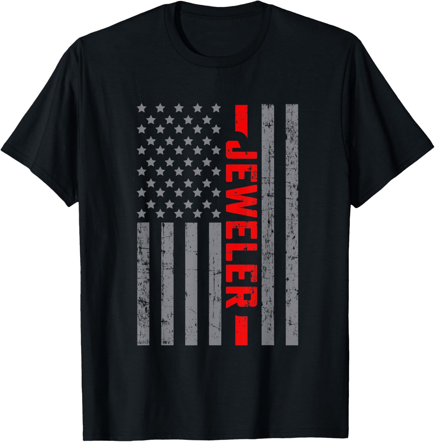 American Flag Jeweler US Flag Vintage Dad T-Shirt - T-Shirt | Black