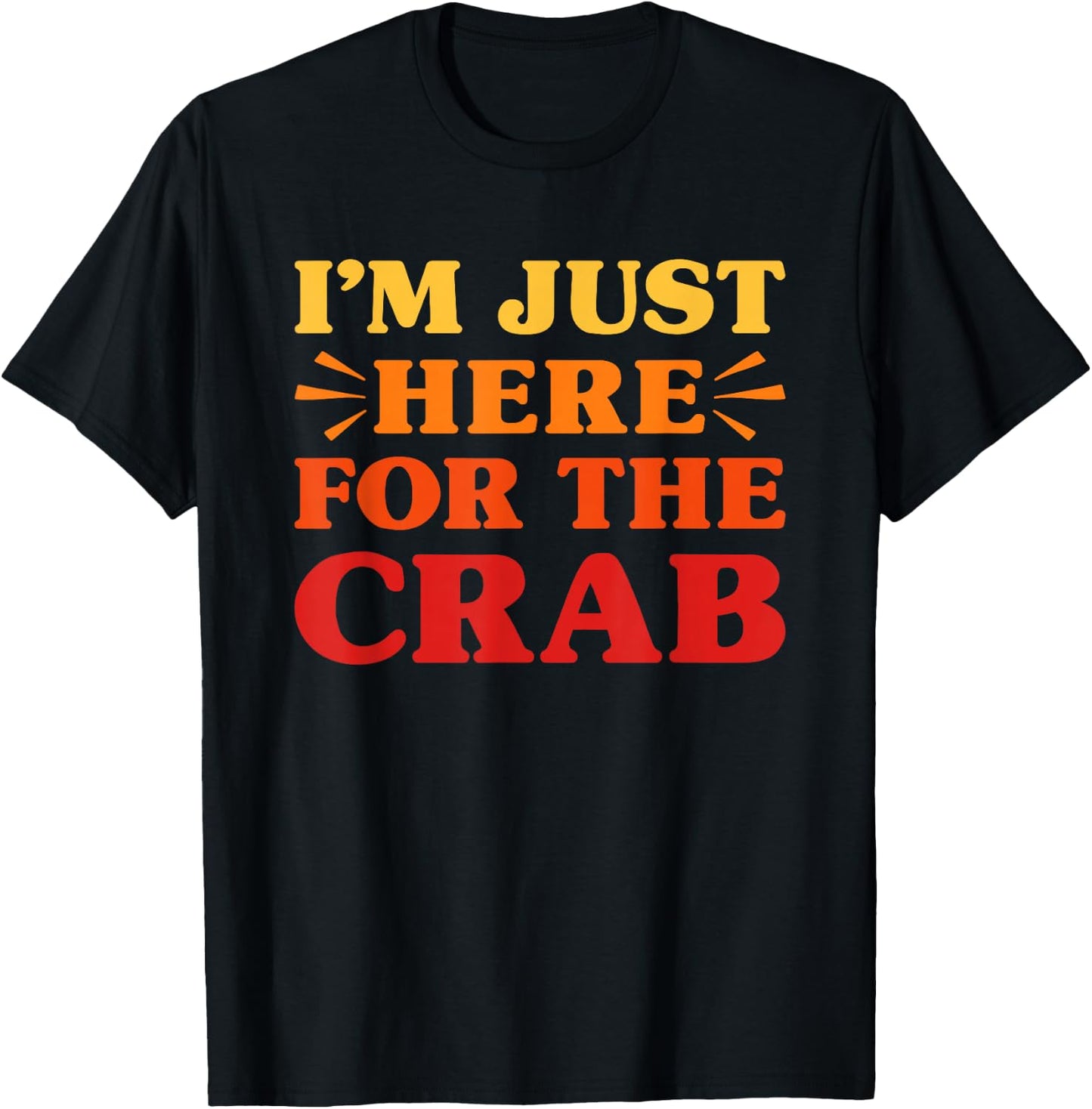 Crab I Love Crab Funny Food Lover T-Shirt - T-Shirt | Black