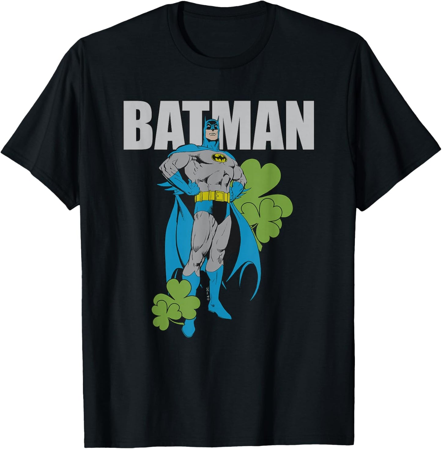 Batman St Patrick's Day Who Needs Luck T-Shirt - T-Shirt | Black