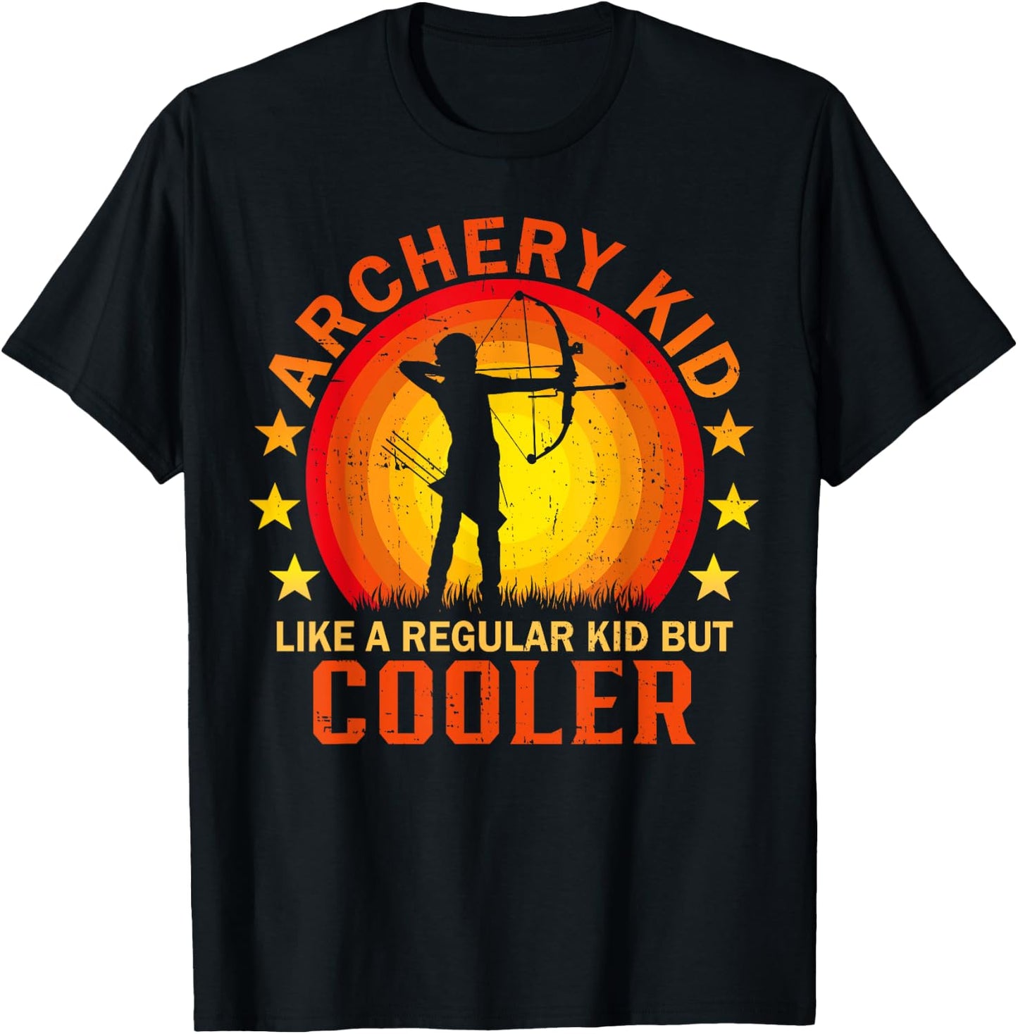 Archery Kid for Bow Hunting Kid Archer Youth Archery T-Shirt - T-Shirt | Black