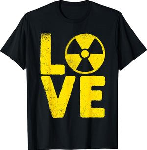 Funny Nuclear Men Women Radioactive Hazard Rad Tech Lovers T-Shirt - T-Shirt | Black
