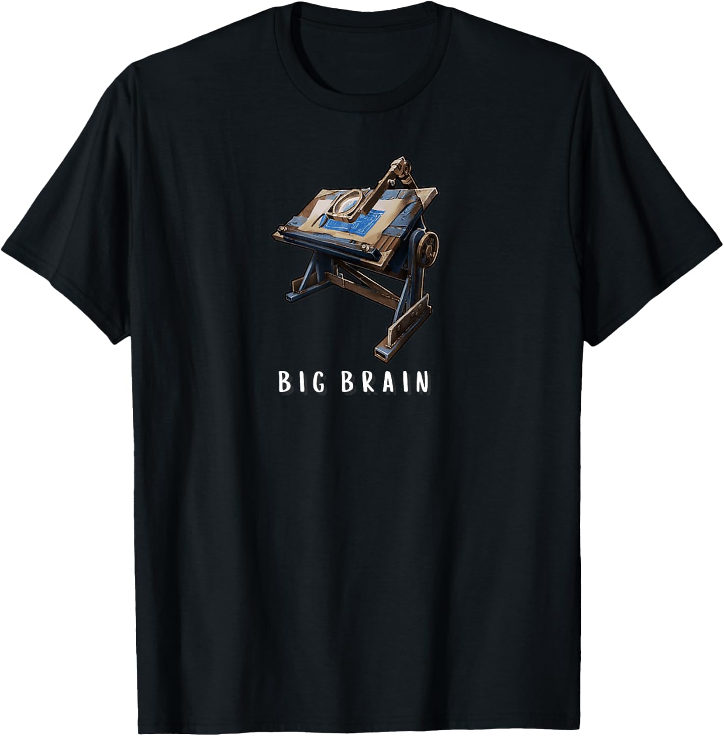 Cool Gaming Survival Rust Research Big Brain Stream T-Shirt - T-Shirt | Black