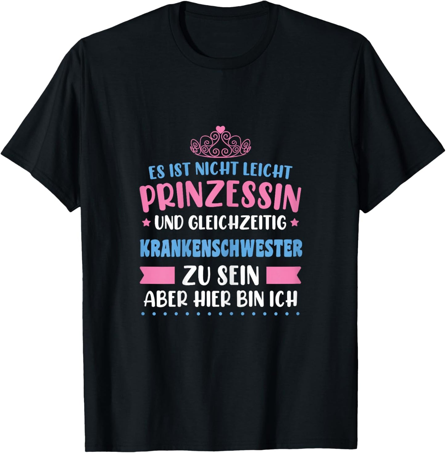 Krankenschwester Lustiger Spruch Ausbildung T-Shirt - T-Shirt | Black
