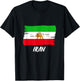 Vintage Old Iranian Lion Flag , black T-Shirt - T-Shirt | Black