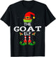 The Goat Elf Christmas Family Matching Pajama T-Shirt - T-Shirt | Black